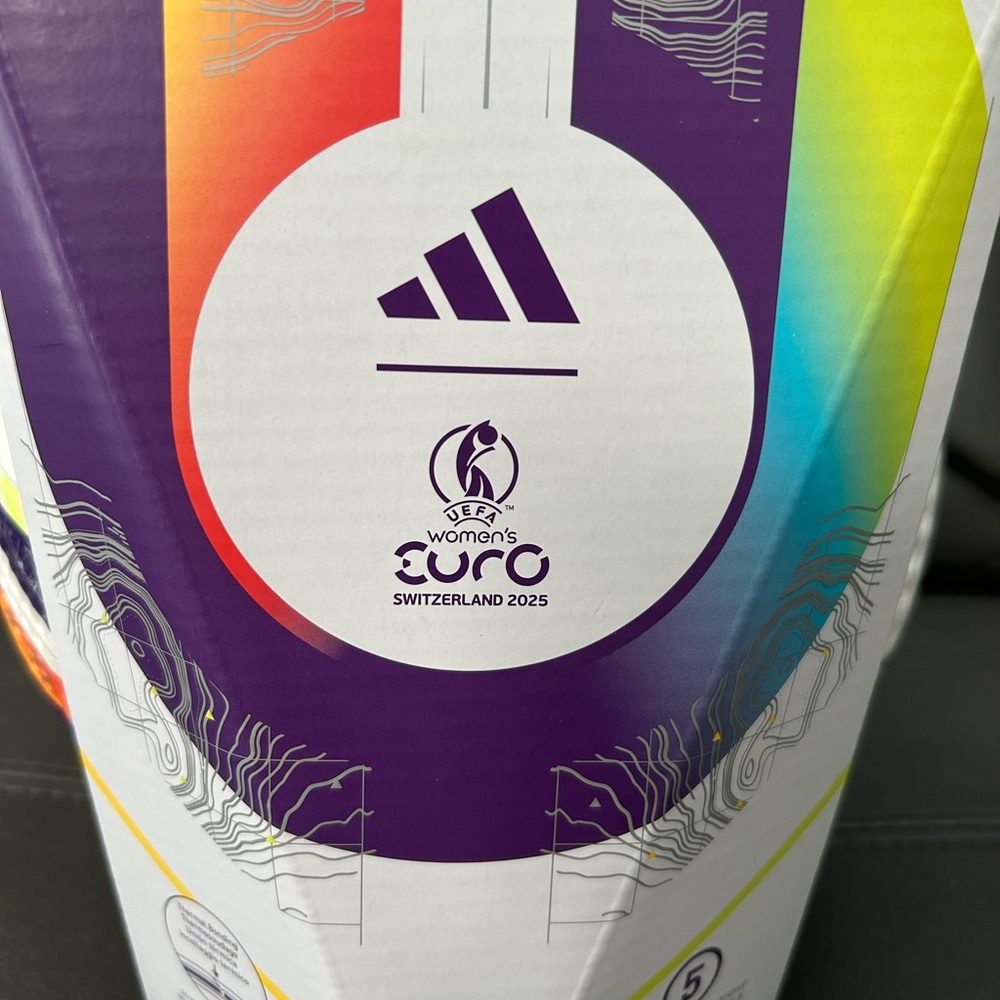 New Adidas Women’s Euro 25 Pro Match Soccer Ball Size 5 Style JH1261 Authentic - Picture 3 of 6